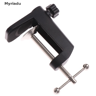 [myriadu] 1 abrazadera de montaje de mesa de metal resistente para micrófono, lámpara de mesa, soporte.