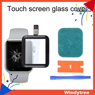 (W/T) Reloj Touch Screen digitalizador Lcd cubierta De vidrio delantero reemplazo con cable flexible Para Apple series watch 2/3 4 5 Se