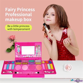 Conjunto de maquiagem de armazenamento para crianças, cosméticos e brinquedos Pequena princesa seestar