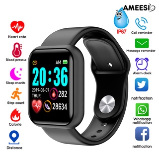 Y68/D20 Waterproof Heart Rate Blood Pressure Monitor Smart Bracelet for iOS Android (1)