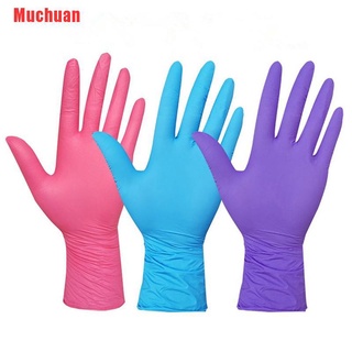 Muchuan 20 guantes desechables de látex anticontaminación aislamiento nitrilo guantes