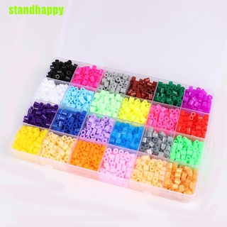 Standhappy 24 colores 5 mm Hama cuentas de juguete fusible cuentas para niños DIY fabricación de mano juguetes 3D