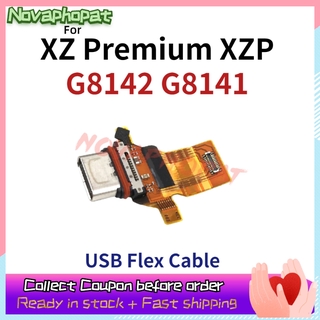 Novaphopat para Sony Xperia XZ Premium XZP G8142 G8141 USB Dock cargador de carga puerto conector enchufe Flex Cable de la cinta