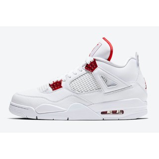 Air Jordan 4 rojo metálico blanco/University rojo metálico plata CT8527-112 hombres deportes zapatos de baloncesto