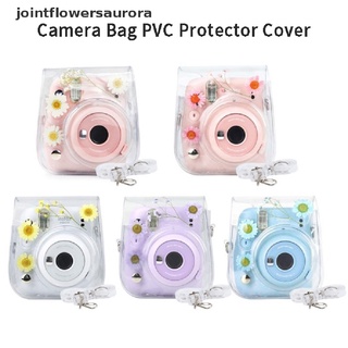 nuevo stock transparente instantáneo bolsa de cámara pvc protector caso con correa de hombro caliente