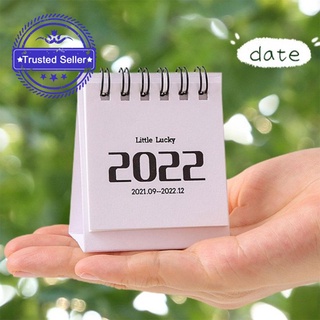 Portátil 2022 Calendario Mini Escritorio Horario Inglés Chino Tiempo + D5P5