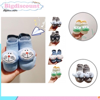 Calcetines de piso de algodón para niños pequeños calcetines de piso con animales de dibujos animados amigables con la piel para uso diario