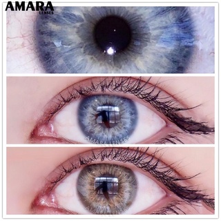 Lentes AMARA 1 par de lentes de Color clásicos de la serie negro y marrón/contactos cosméticos