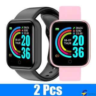 Y68S Smart Watch Fitness Tracker Presión Arterial Smartwatches Impermeable Monitor De Frecuencia Cardíaca Bluetooth Reloj De Pulsera Céspedes