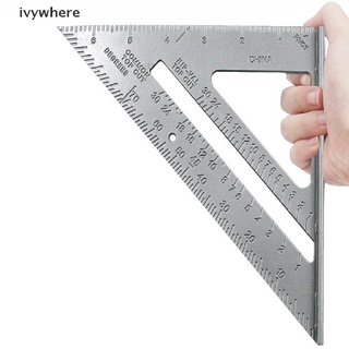 ivywhere herramienta de medición triángulo cuadrado regla de aleación de aluminio velocidad transportador miter co