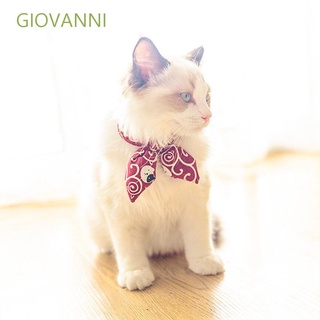 Giovanni Collar de gato de dibujos animados moda arco Bowtie accesorios para mascotas gatos estilo pequeños perros Chihuahua productos para mascotas gatito Collar/Multicolor