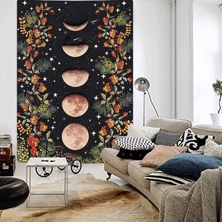 tapiz de jardín iluminado por luna, tapices en fase lunar, tapiz para vid, flor (5)