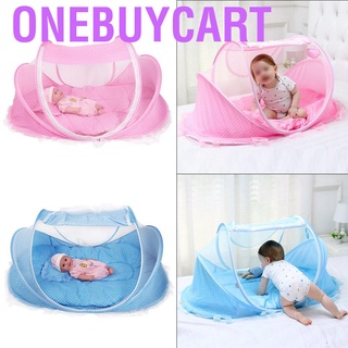 tienda de campaña anti-bug cuna con almohada plegable mosquitera para bebé (3)