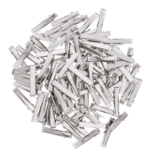 50 clips de plata para el cabello diy arco de pelo en blanco patobill accesorios de pelo a granel