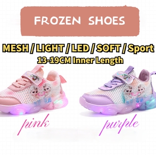 Cc&mama nuevos zapatos de niños Frozen princesa luz zapatos de dibujos animados zapatos de ocio zapatos deportivos luces LED
