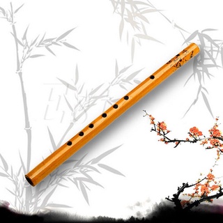 1 pza De colores chinos De madera Tradicional 6 orificios De Flauta De bambú Vertical Instrumento Musical para estudiantes Clinent