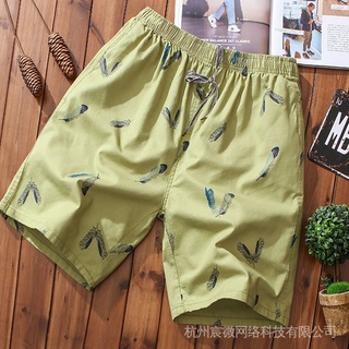 Pantalones cortos de playa masculinos de algodón pantalones cortos de los hombres sueltos pantalones cortos (1)