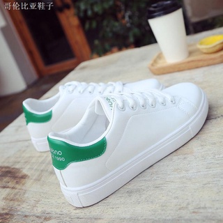 Special promotion spring and summer leather small white shoes female student flat shoes street shooting women s shoes white board shoes sports and leisure