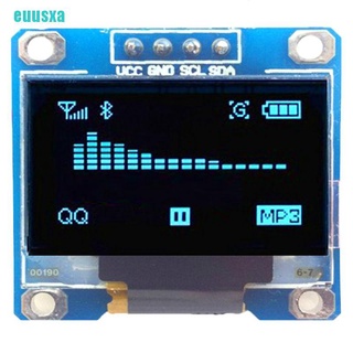 Módulo de pantalla Lcd Led Azul serie Ijhw Para Arduino Eubxa 128x64 0.96"I2C Iic Azul Serial