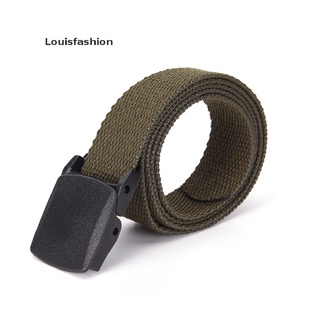 [louisfashion] Cinturón de cintura Casual liso para hombre/mujer/cinturón/cinturón de lona (6)