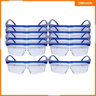 conjunto de 10 gafas de seguridad gafas de protección ocular deportes a prueba de polvo anti-niebla (9)