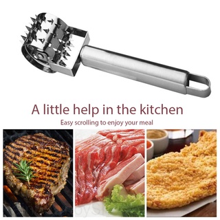 [HK] Rodillo ablandador de carne de acero inoxidable, martillo, aguja, condimento, para filete, pollo, carne de cerdo