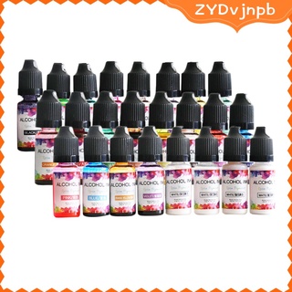 tinta de alcohol de 26 colores concentrado de tinta a base de alcohol para pintura de resina epoxi