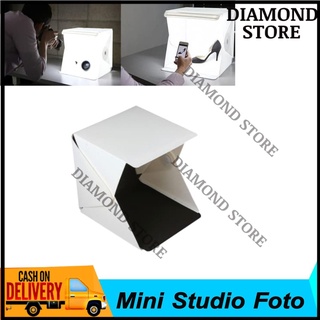^Dmdx Mini caja de estudio fotográfico portátil de luz LED
