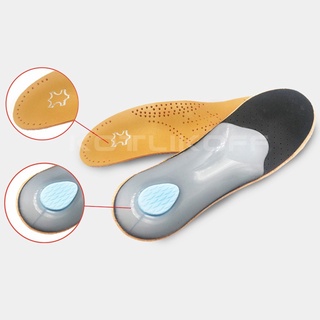 plantilla ortopédica de cuero para zapatos planos pies arco apoyo zapatos suela plantillas