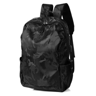 Camuflaje impermeable mochila hombres negro Nylon gran capacidad media alta estudiante escuela bolsas para adolescentes Bagpack carga USB