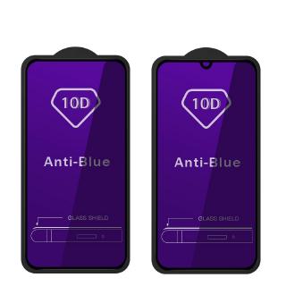 10D Anti azul púrpura luz vidrio templado Samsung Galaxy A11 A12 A21s A31 A51 A71 M31 M51 A02s A32 A52 A72 A10s A20s A30s A50s A70s A80 Protector de pantalla