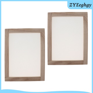 2 piezas de papel de madera para hacer papel, marco, herramientas de pantalla para manualidades de papel, 7.48 x 9.84 x 0,59 pulgadas