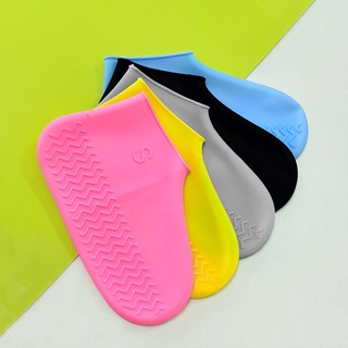Material De Silicona Botas De Zapatos Cubre Impermeable Espesar Unisex Protectores Lluvia Para Interiores Al Aire Libre Días Lluviosos Reutilizables (6)