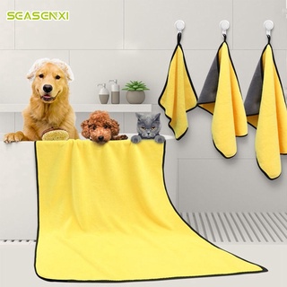 ramyes toalla de ducha lavable para gatos, suave, para mascotas, toalla de perro, microfibra, super absorbente, secado rápido, acogedor, espesar, transpirable, herramienta de limpieza (6)
