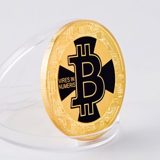0824# Small Size Bitcoin Coin Collection Currency Commemorative Coin Token Gift