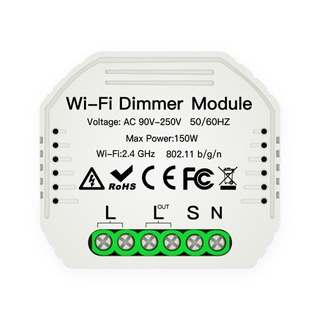 etaronicy 1 gang diy mini led wifi dimmer módulo tuya remoto 1 vía interruptor de luz inteligente (1)