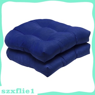 (venta Caliente) almohadillas para asiento De mimbre 2x De color sólido De capitán redondo De 48 cm