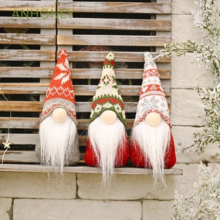 ANHONEY Decoration Christmas Plush Doll Home Xmas Faceless Gnome Santa New Gift Tree Hanging Ornament Party Supplies Forest