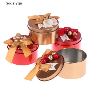 Godziyiju caja redonda de caramelos de Chocolate de boda, fiesta, favores y regalos, cajas, bolsa de caramelos