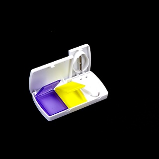 pegasu1shg estuche de pastillas de viaje divisores organizador de medicinas divisor píldoras caja de almacenamiento cortador de tabletas caliente