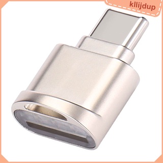 Kllijdup Adaptador OTG Tipo C USB 3.1 Para lector De tarjetas De memoria Micro SD TF-Golden