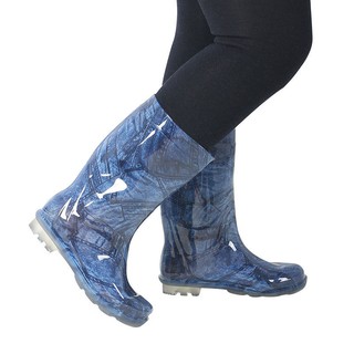 [hot Spot] botas de lluvia botas de lluvia zapatos de agua impermeable zapatos de las mujeres y los hombres más terciopelo grueso botas de invierno tubo alto tubo medio antideslizante tendón inferior