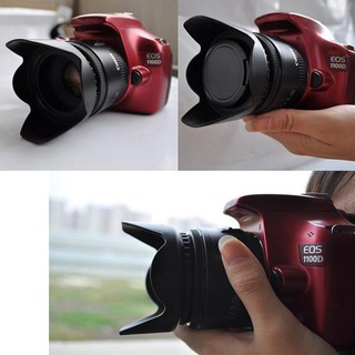 Campana de lente de cámara de pétalos de flor de 52 mm para Nikon Canon Sony 52mm lente cámara ODN5 (1)
