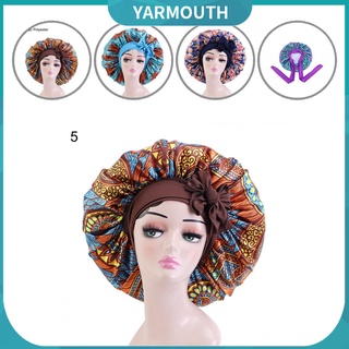 Yar multifuncional gorra de ducha única impresión cordones gorro de ducha amigable con la piel cubierta de la cabeza