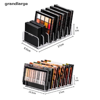 [grandlarge] 7 rejillas transparentes organizador de sombra de ojos cajón organizador divisor de maquillaje caja de almacenamiento