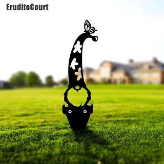 Eruditecourt ~ rama de Metal Gnome jardines signo de jardín jardín decoración de jardín arte escultura primavera