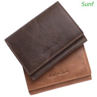 Sunf billetera Rfid fashion cangurera para tarjetas De Crédito De negocios 3 pliegues