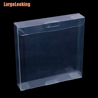 Largelooking * 10Pcs para GB GBA GBC box transparente plástico caja protectores manga videojuego en caja