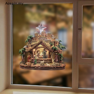 [navidad] Pegatinas de pared de navidad para ventana, decoración del hogar, vinilo PVC, decoración de año nuevo.