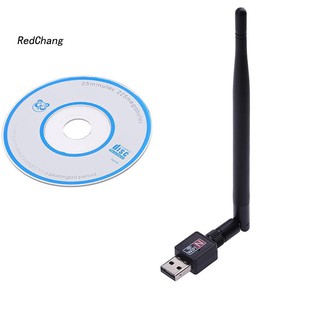 SC Adaptador Inalámbrico USB WiFi Router De Red LAN Tarjeta Dongle Con Antena (7)